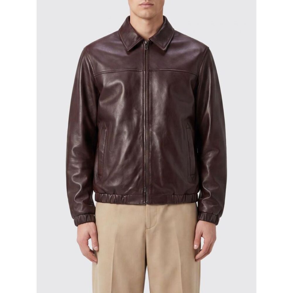 Canali Jacket Men Burgundy